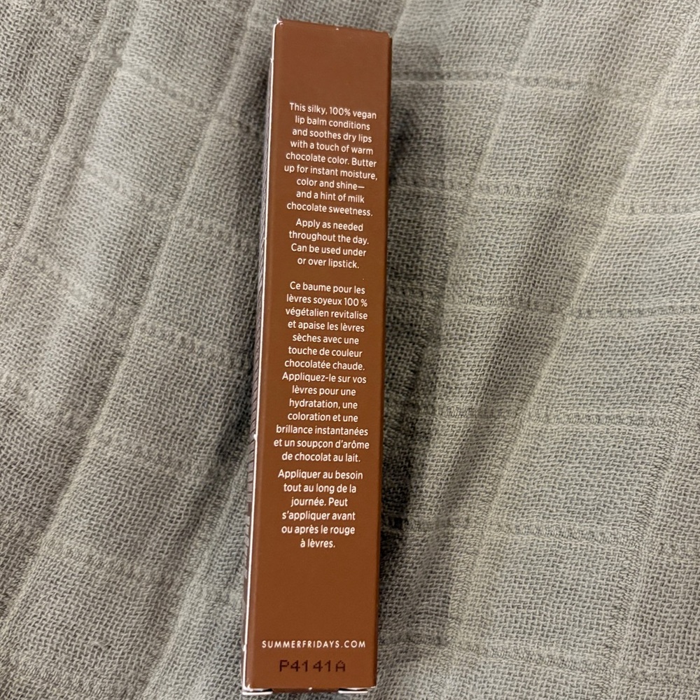 NEW NIB Summer Fridays Tinted Lip Butter Balm in Hot Cocoa Limited Edition - Picture 5 of 9
